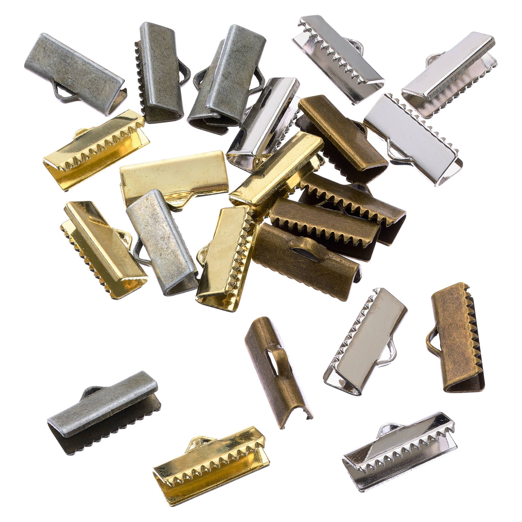 Bead Landing™ Ribbon Crimps, Mix